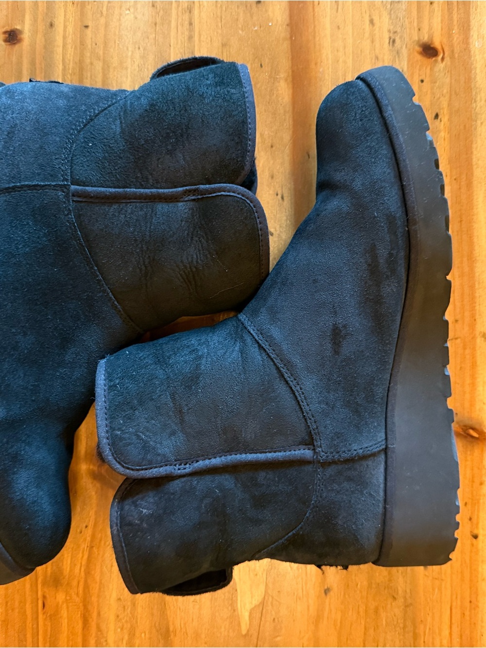 UGG Black Suede Ankle Booties